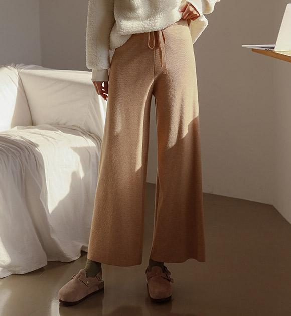 <br>7DA21481AA_ Mooning string thick knit wear pants