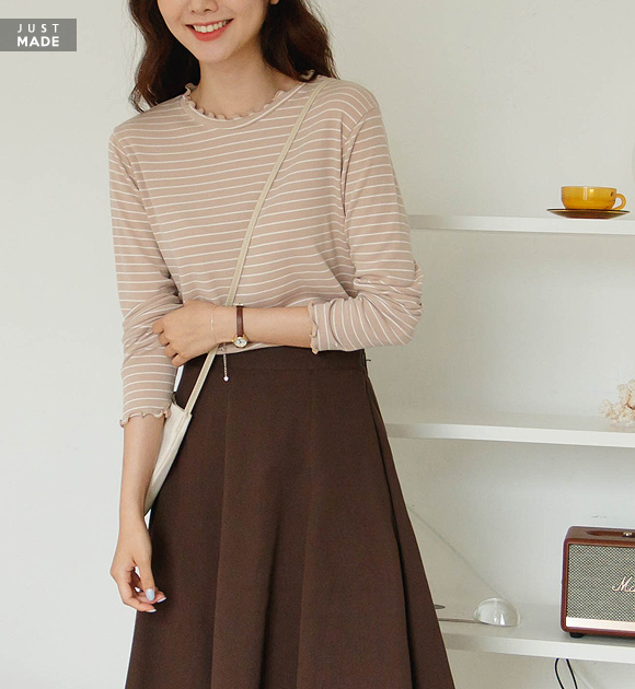 9OA0482JJ_BB Wave striped T-shirts