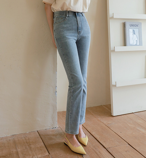 <br>8DA25599HH_Mondin Gracie Summer Straight jeans(3type Length)