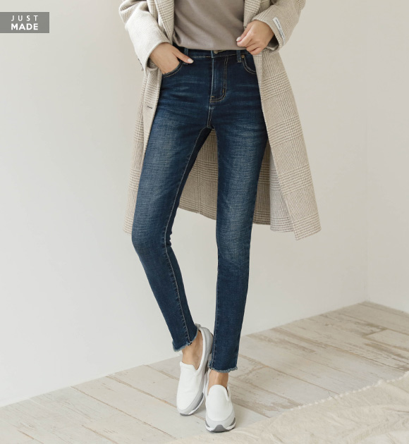 <br>7EJ197BB_ Honey spandex 2 Layer Cutting Napping Jeans