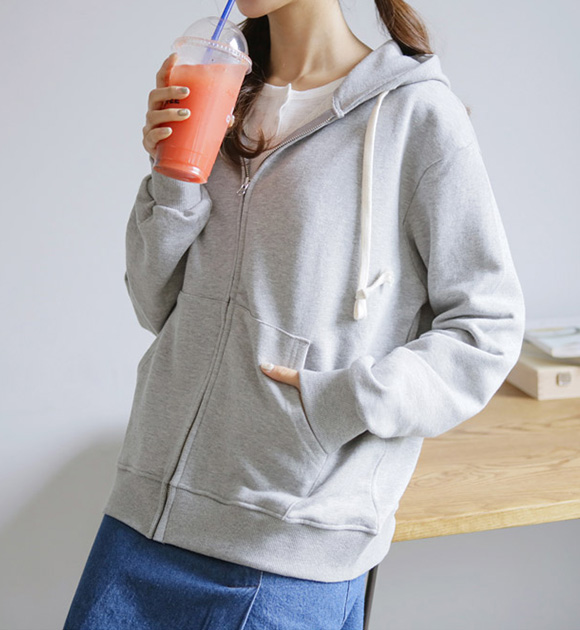 <br>8DA13255BB_Relaxed fit Hoodie Zip up