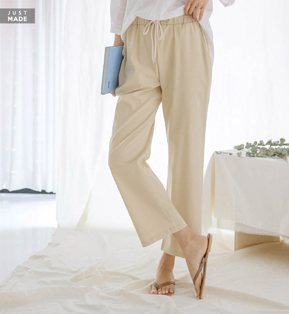 <br>9OA0226GG_Light spandex high inch wide pants