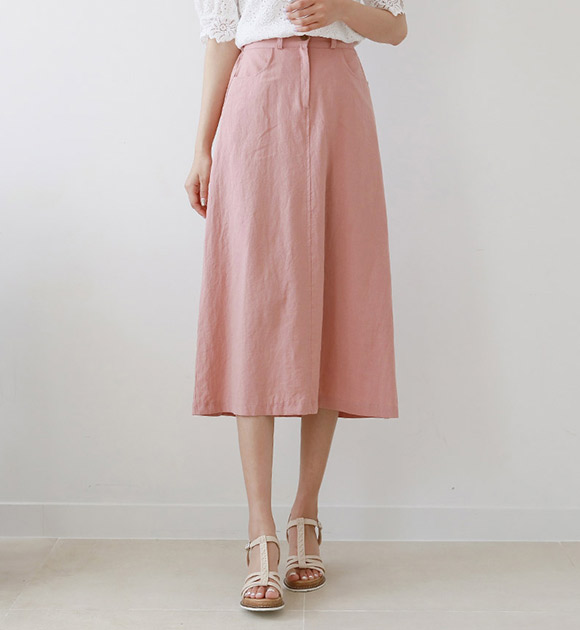 <br>8DA17110DD_Bellino Linen color skirt