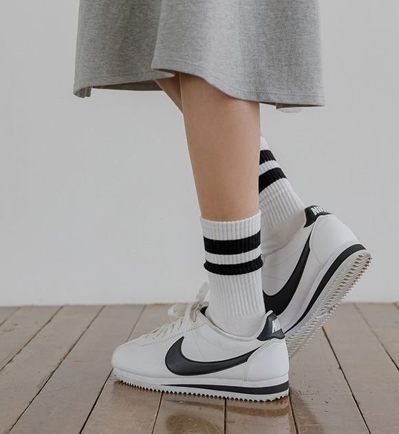 5DA27513KK_Muki 2-stripe color sporty socks