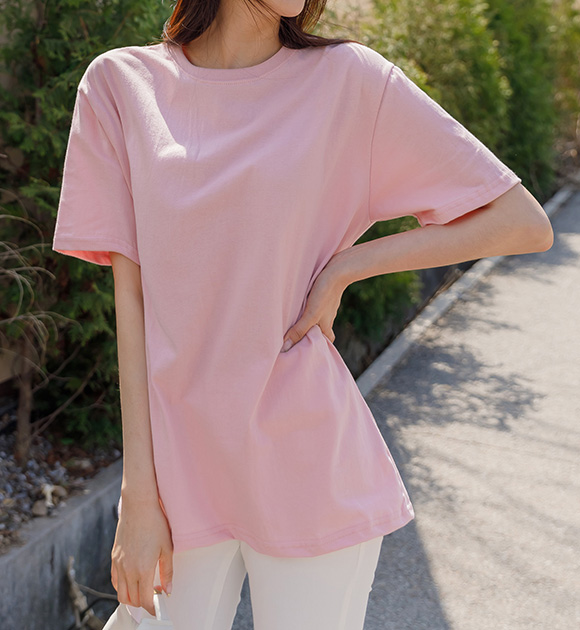8DA27644KK_ Pleasant softness 10Color Long tee