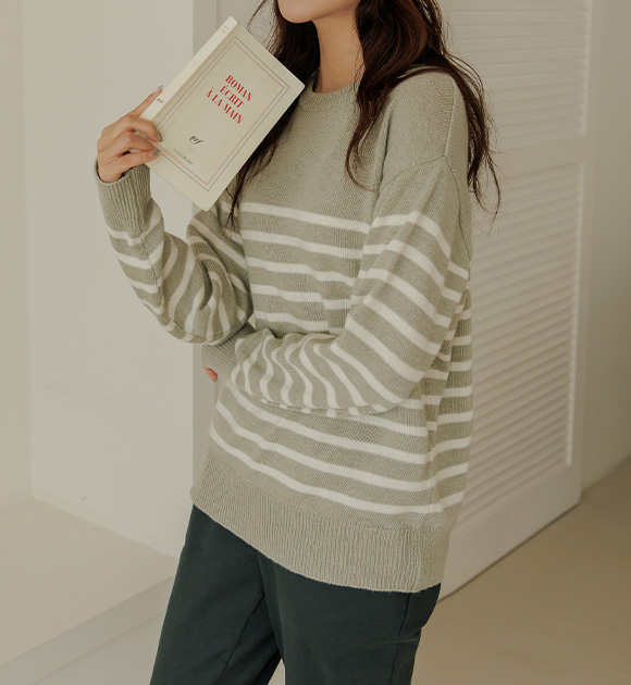 5FO0177KK_Pepe Relaxed Fit Daily striped Knit wear