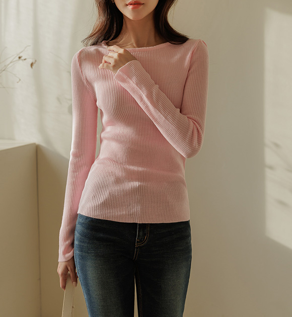 8FS0122_ Tinter Slim Ribbed knit wear