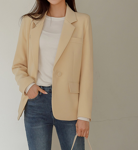 5DA27178KK_Sender 5Color Single buttoned spring jacket