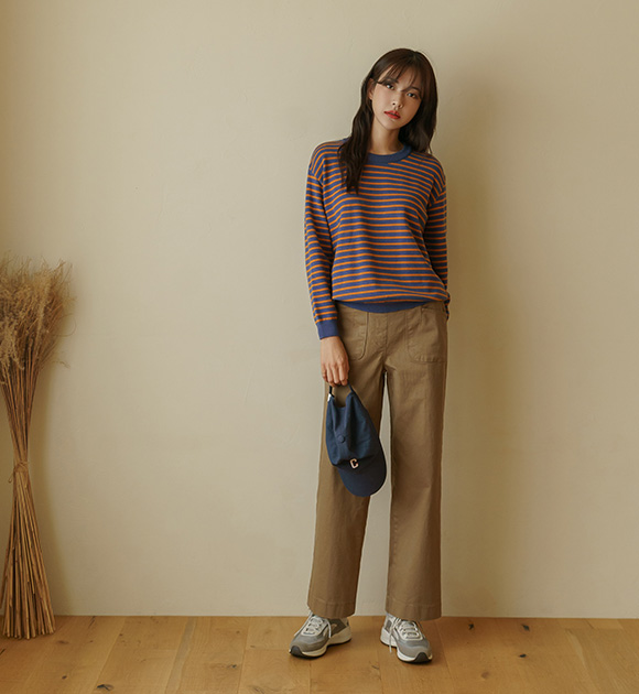 5FO0215AA_Aren soft Stripe knitwear
