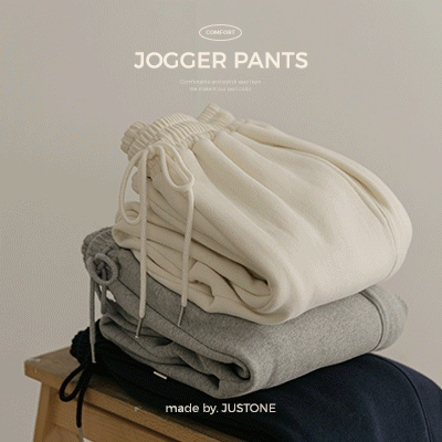 6OA0635JJ_[JUSTBETTER] Comfort slice wool fleece jogger pants