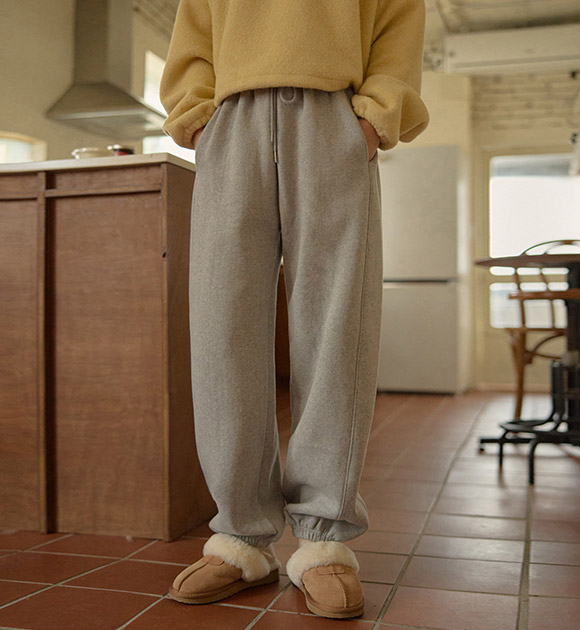 6OA0635JJ_[JUSTBETTER] Comfort slice wool fleece jogger pants