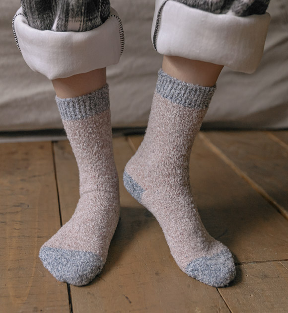 6DA29201MM_Warm wool color combination thick socks