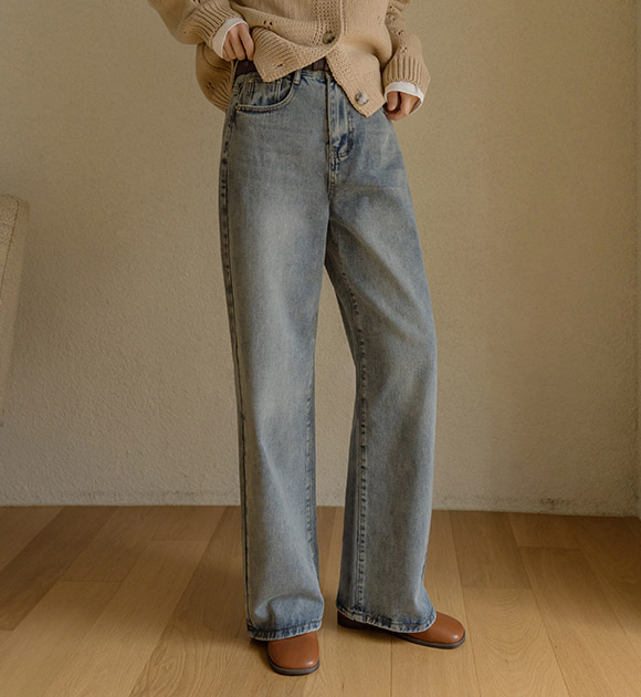 5DA29583JJ_Sturdy wide jeans (Short/Basic/Long) tailored to your taste