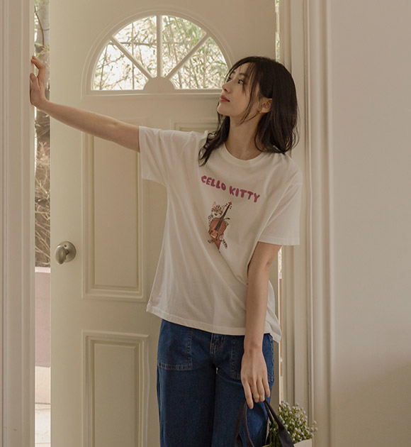 6DA29671NN_Cat printing organic T-shirt