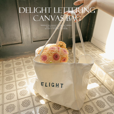 6DD00082HN_Delight Lettered sturdy Canvas bag