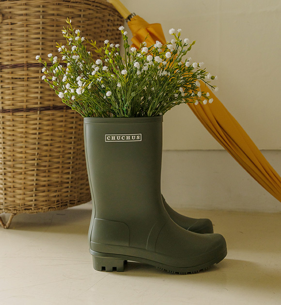 6DD00087YY_Olive Midlength Rain Boots