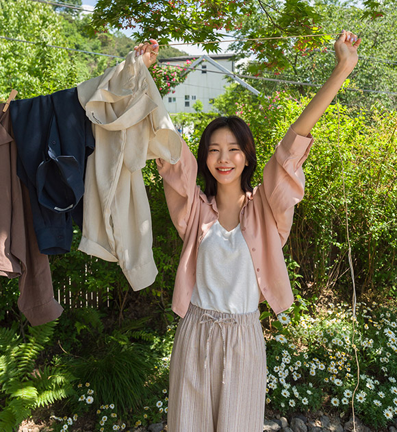 5OA0723NN_[JUST BETTER] Slender fit natural linen shirt