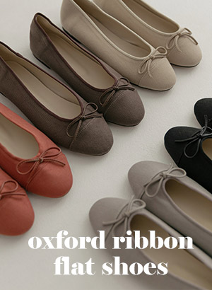 5DA28652HH_Bore Oxford ribbon flats