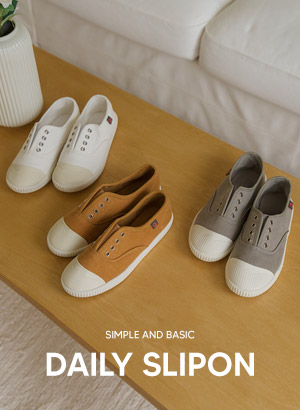 5DD00089AW_Comfortable Banding Toe Color Combination Slip-on Shoes