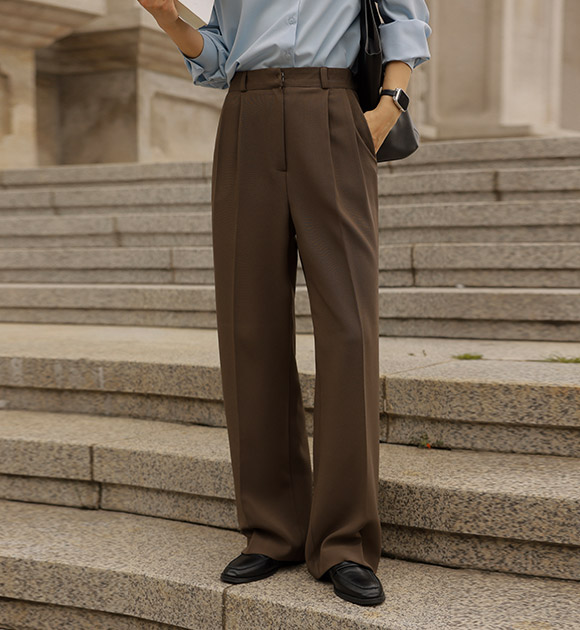 4DA30399NN_Bliss Banded Pintuck Slacks