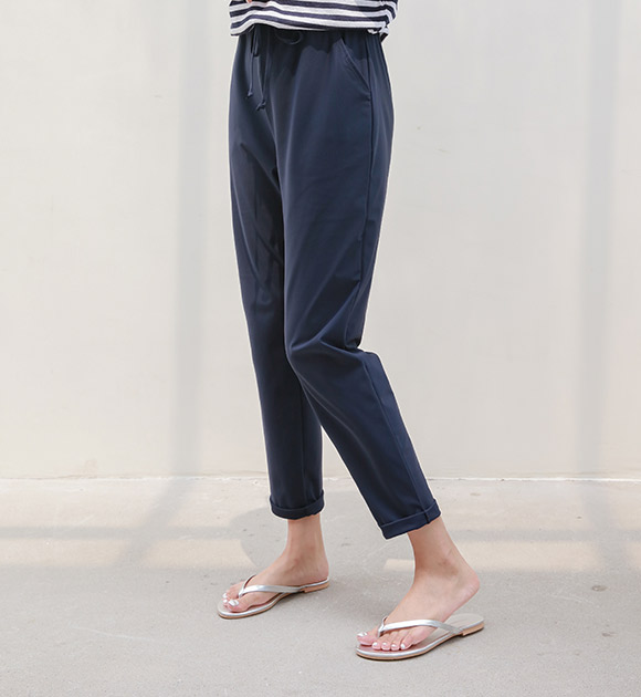 <br>8DA17300GG_Ice Cold string Slim baggy pants