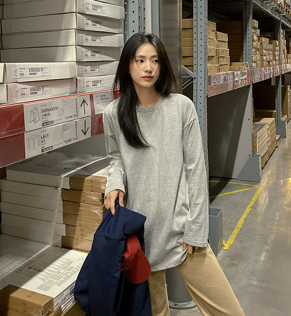 5DA30415NN_Highly Versatile Layered Short-Sleeve & Long-Sleeve Tee (Short/Long)