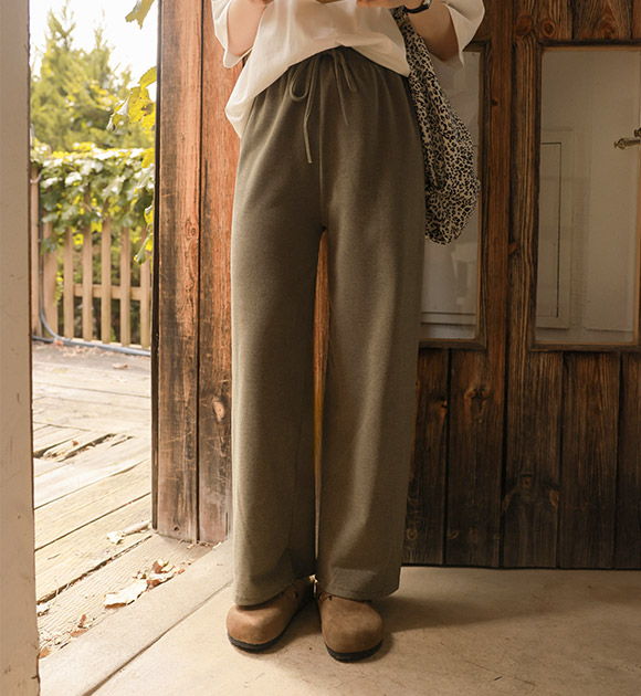 6DA30439AY_More Soft Wide Banded Pants