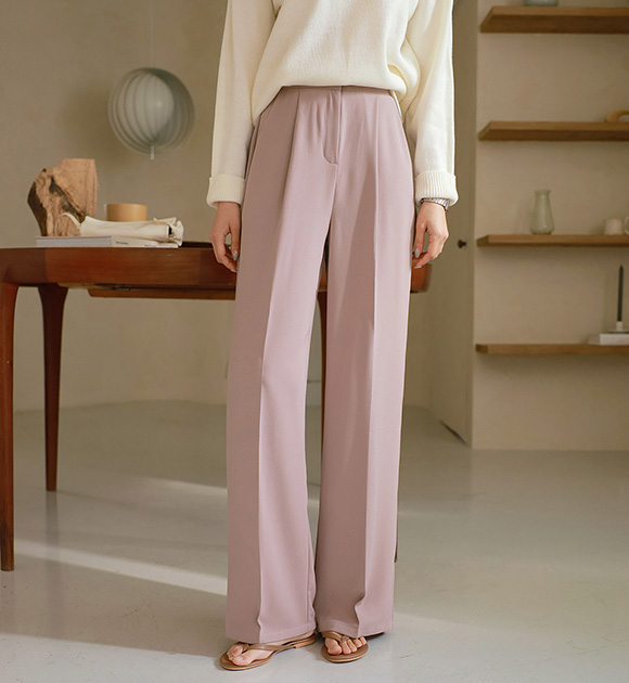 9DA24968JJ_ Cloud-like wide slacks