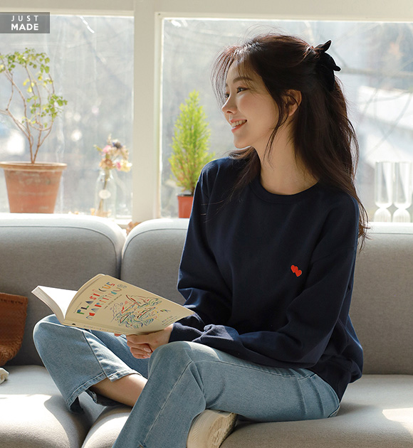 9OA0512JJ_Pretty heart patch sweater