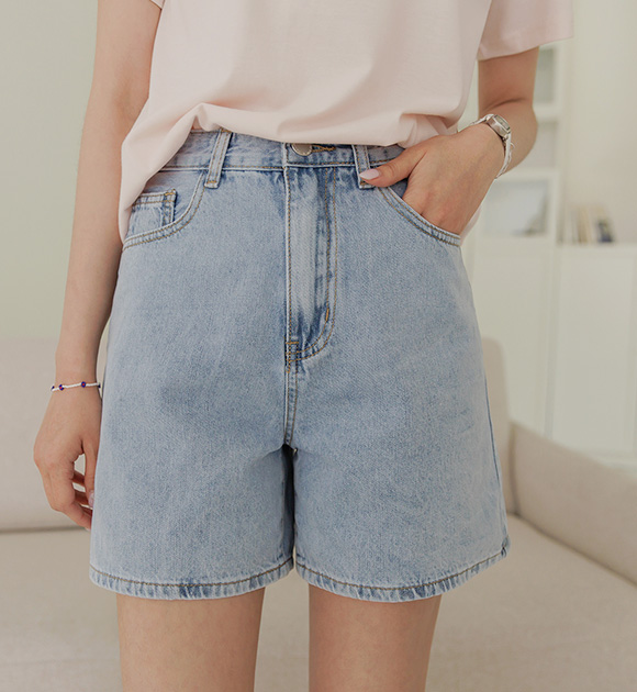 6DA25480JJ_Dougijang Denim Shorts (3/4 length & Mid-thigh 2 types)