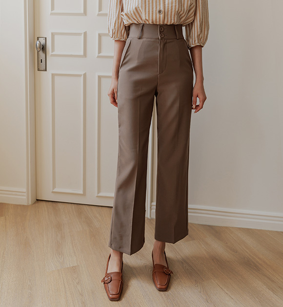 8DA25959HH_Higher Two button Wide Bending Slacks(3type Length)