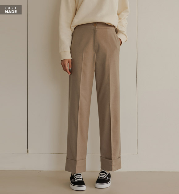 5OA0554JJ_ Blender Back banded Pintuck Cabra Slacks