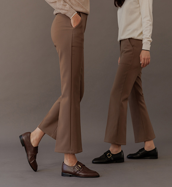 8DA26529HH_More realistic fleece Straight&bootcut Slacks(2type Length)