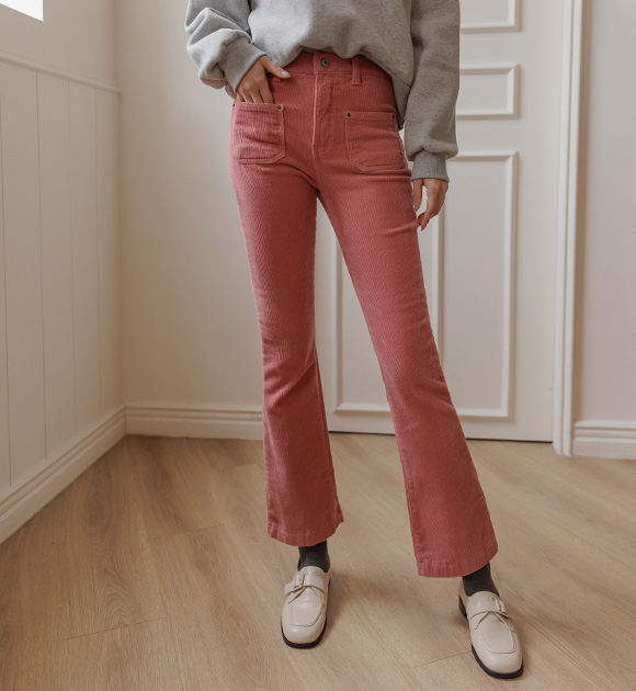 8DA26753AA_Sinky Mini Pocket Corduroy Bootcut Pants