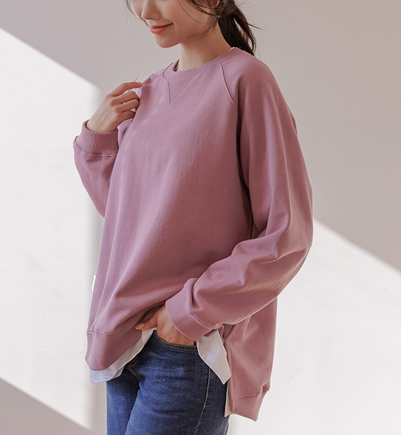 8DA27080HH_Sinker zurry Rounded raglan sweater