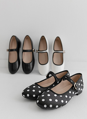 6DA27160KK_Gachu Mary Jane Shoes (Dot&Plain 2type)