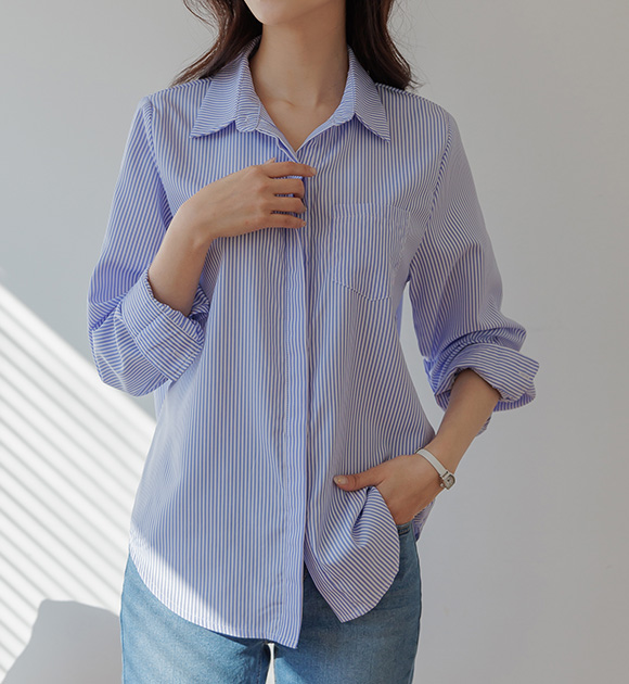 8OA0571HH_Nutter Hidden placket Wrinkle Free Shirt