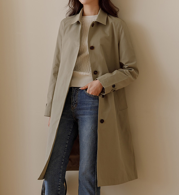 8DA27241HH_[J-BASIC] Lubbock flap single trenchcoat(2size)