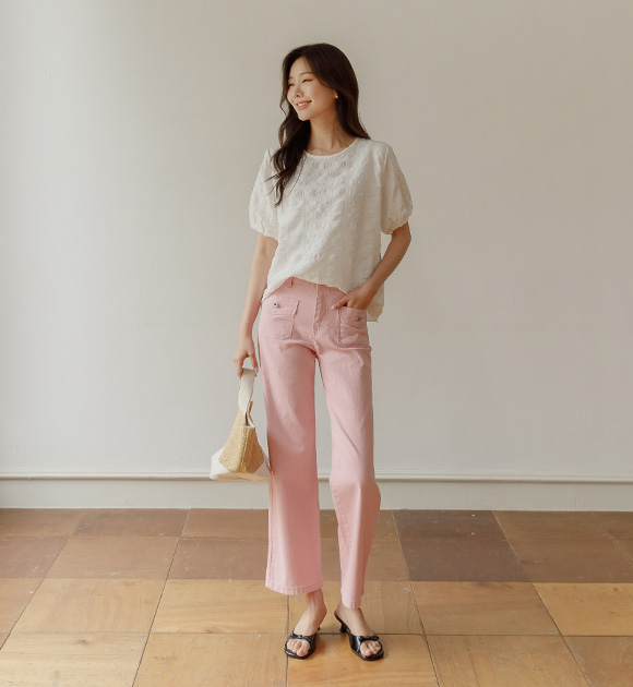 Hinbel Mini Pocket Straight Pants