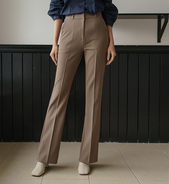 8DA28665KK_Perfect correction secret waistband boot cut slacks