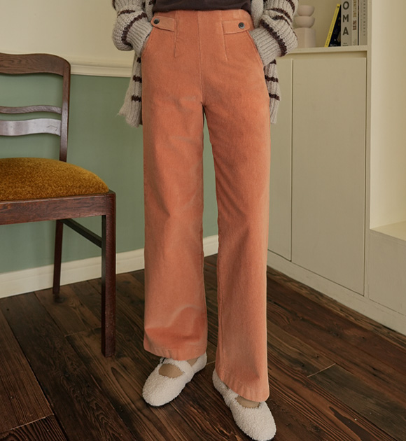 8DA29098MM_Perfect fleece buttoned colored pants