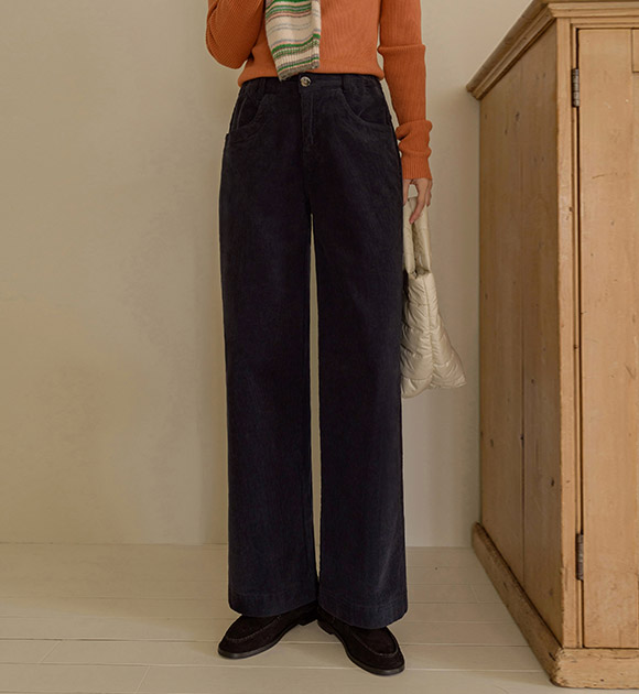 8DA29422JJ_Reliable fleece banded straight pants