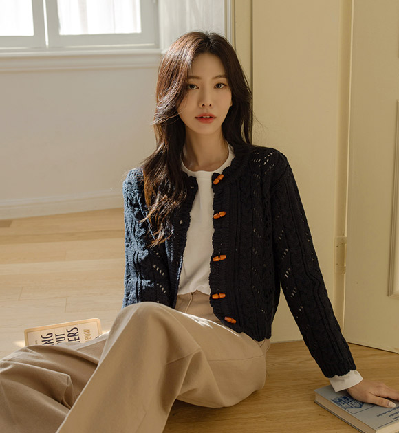 5DA29518SS_Cutie Tteokbokki Button Cardigan