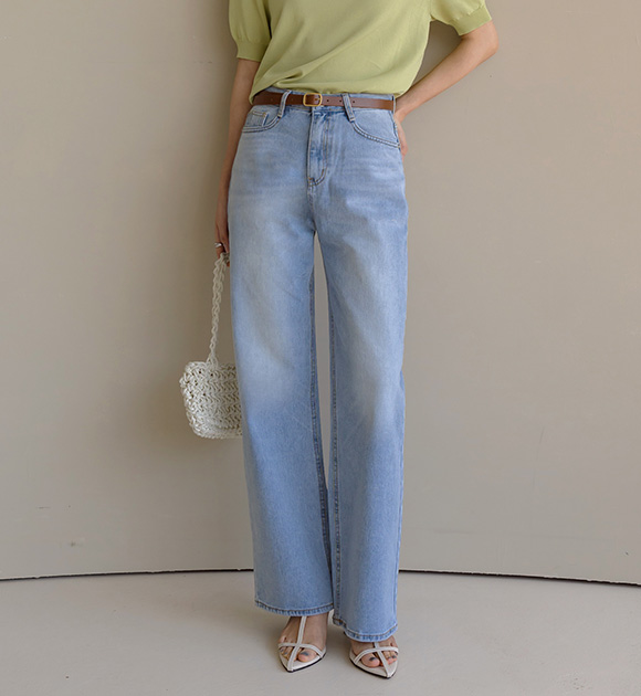 DA29742_[BETTER]Light Blue Washing Denim Pants