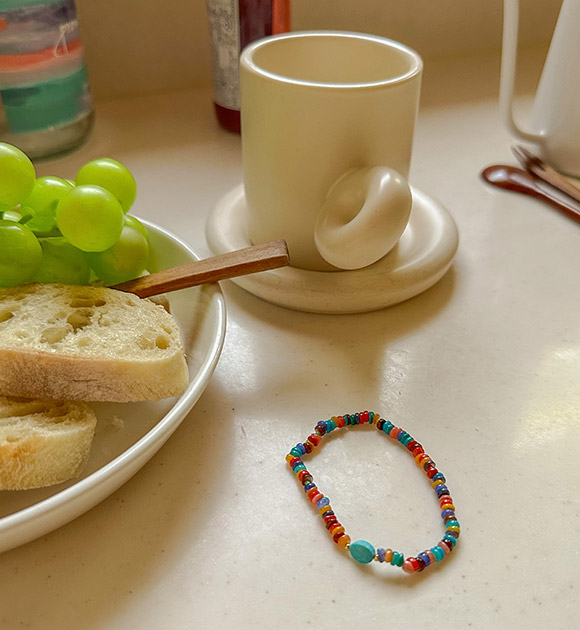 5DD00072JJ_Rainbow multi-stone bracelet