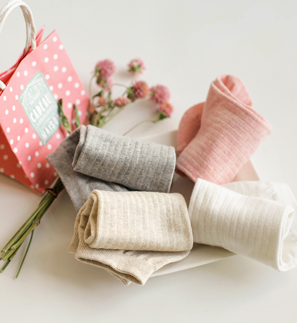 <br> 8DA16381GG_Gift daily half-neck socks (4 sets)