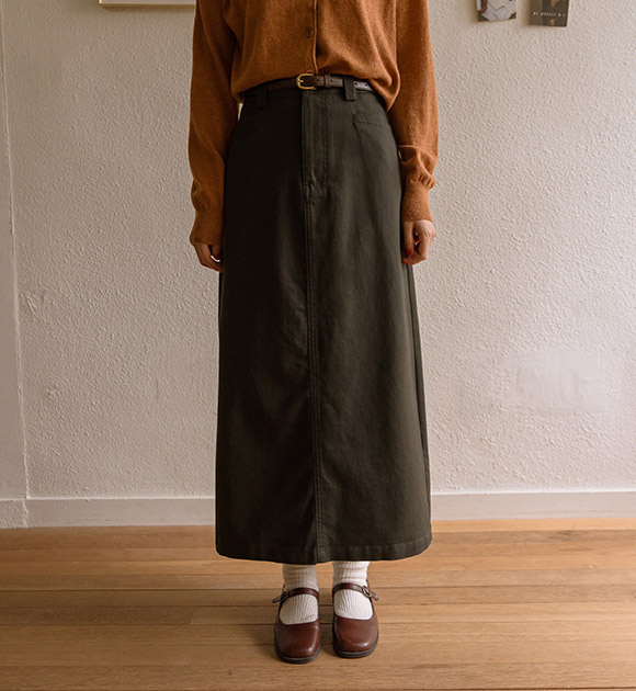 4DA30480NN_Loa Cotton Long Skirt (Belt Set)