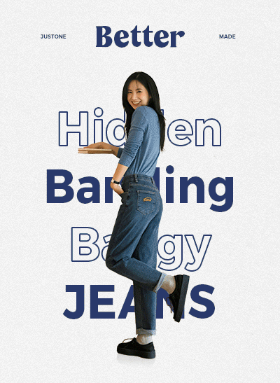 6OA0781JJ_[JUST BETTER] Better Embroidered Hidden Banding Baggy Jeans