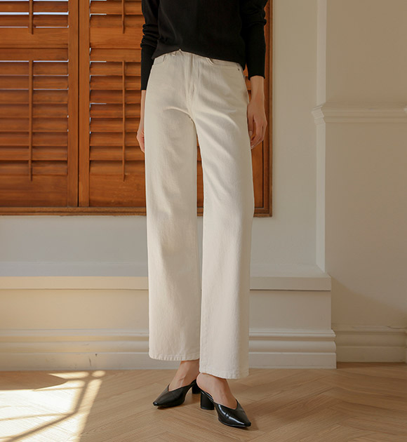 5DA30500JJ_[J-BASIC] Peach Fleece Wide Pants