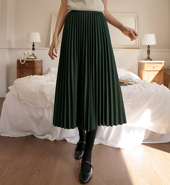 6DA28928KK_Shalala Pleats Wool Skirt